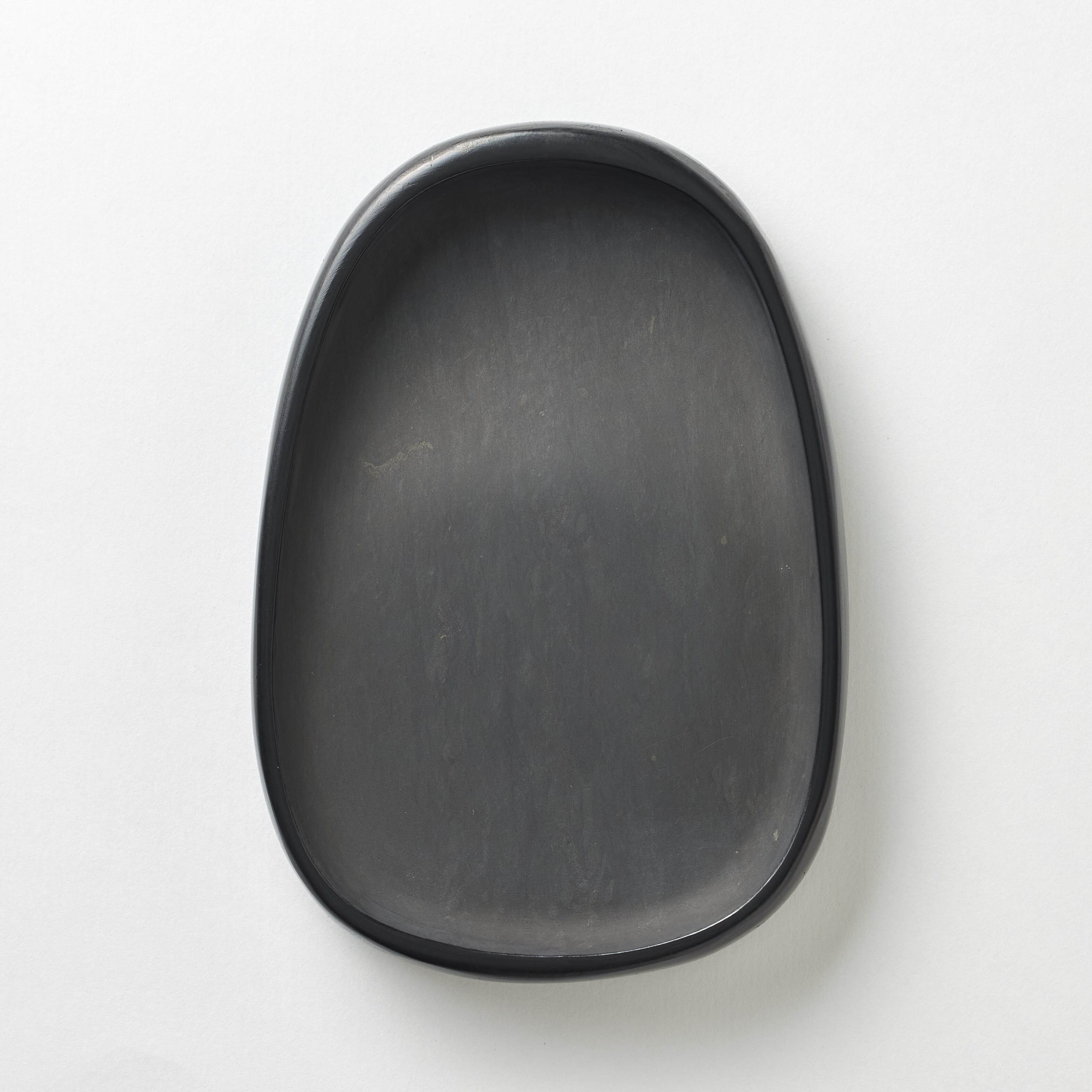 万葉硯 楕円型 五吋