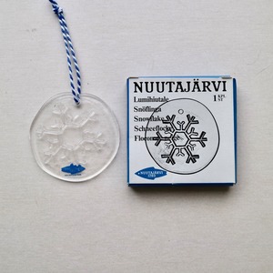 [SOLD OUT] Nuutajarvi ヌータヤルヴィ / ガラスオーナメント サンキャッチャー 結晶