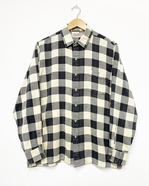 80sArrow Cotton Twill Flannel Buffalo Check Shirt/L