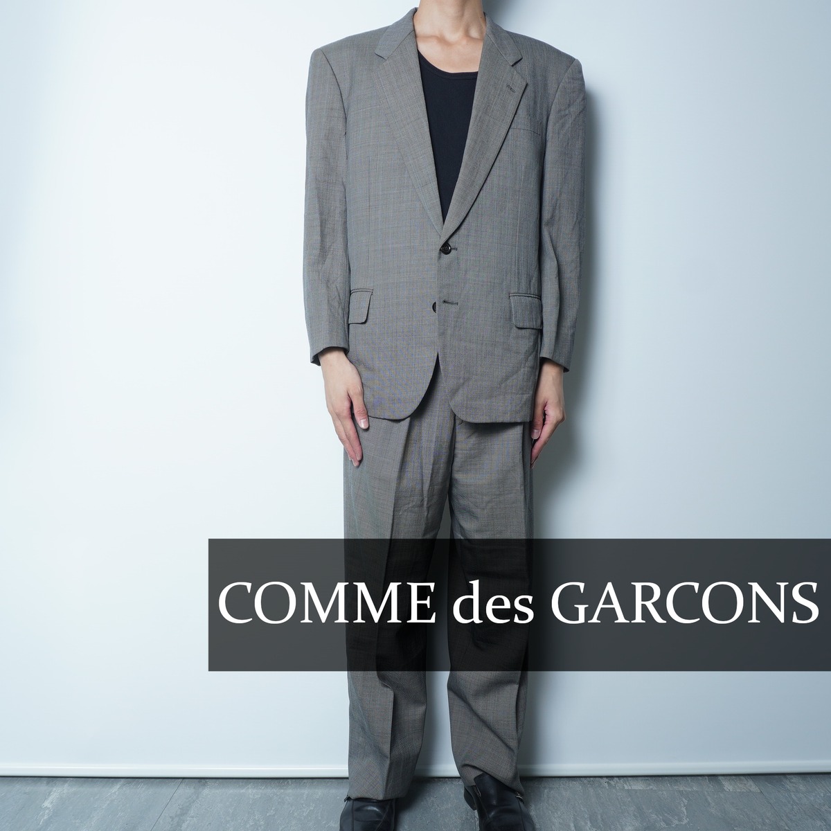 Cherry90s COMME des GARCONS セットアップスーツ COMME des GARCONS】コムデギャルソン archive 90's ストライプウール