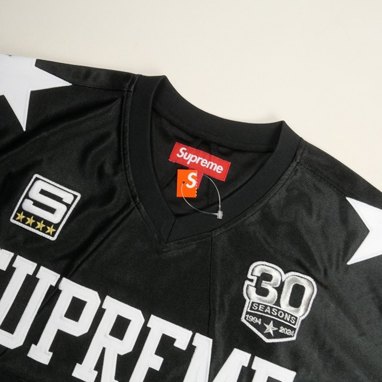 Size【M】 SUPREME シュプリーム 24AW Star Football Jersey Black 