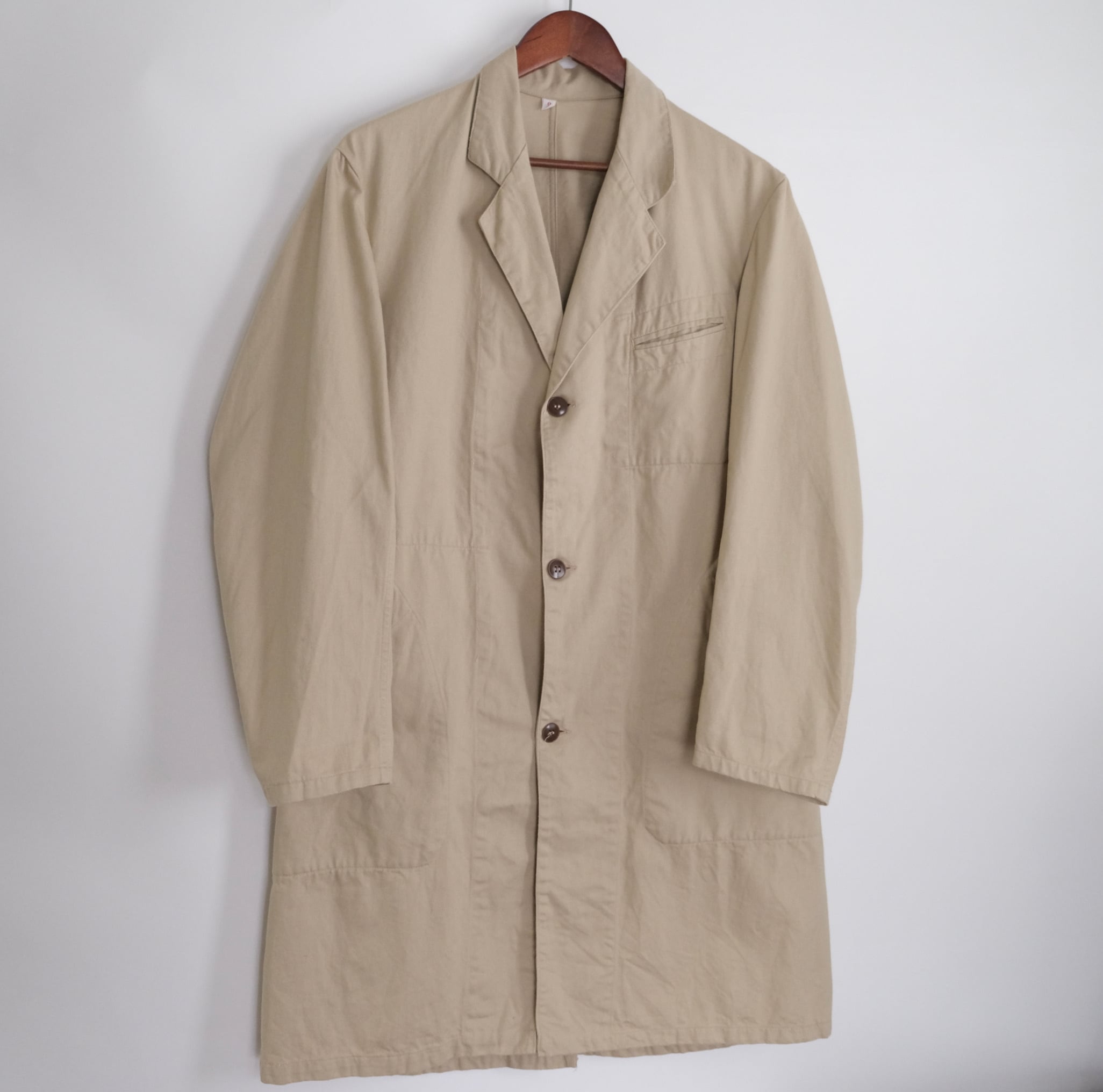 FRENCH WORK 】 AU MOLINEL Cotton Twill Coat / フランス ビンテージ ...