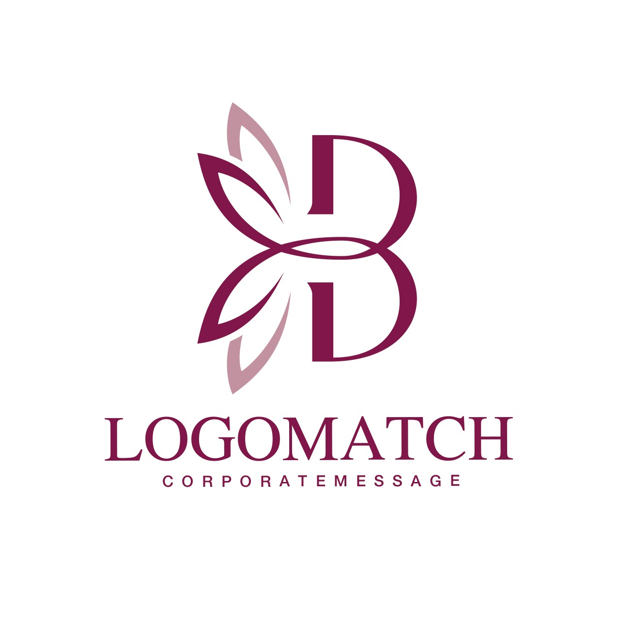 優雅に咲くBのロゴ