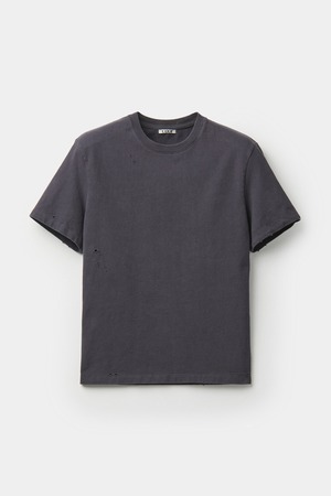 [COOR] Damaged Crop T-Shirt (Washed Purple) 正規品 韓国ブランド 韓国通販 韓国代行 韓国ファッション クール クーア クアー COOR 日本 店舗
