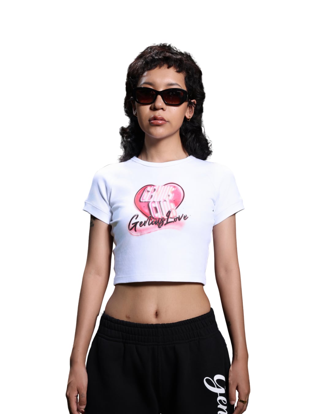 クロップドハートプリントT(WT00008)