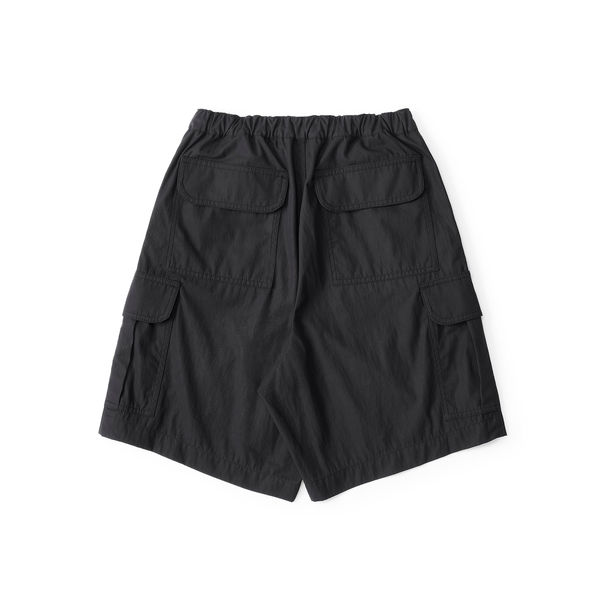 everyone cotton nylon cargo shorts (BLACK) | everyone