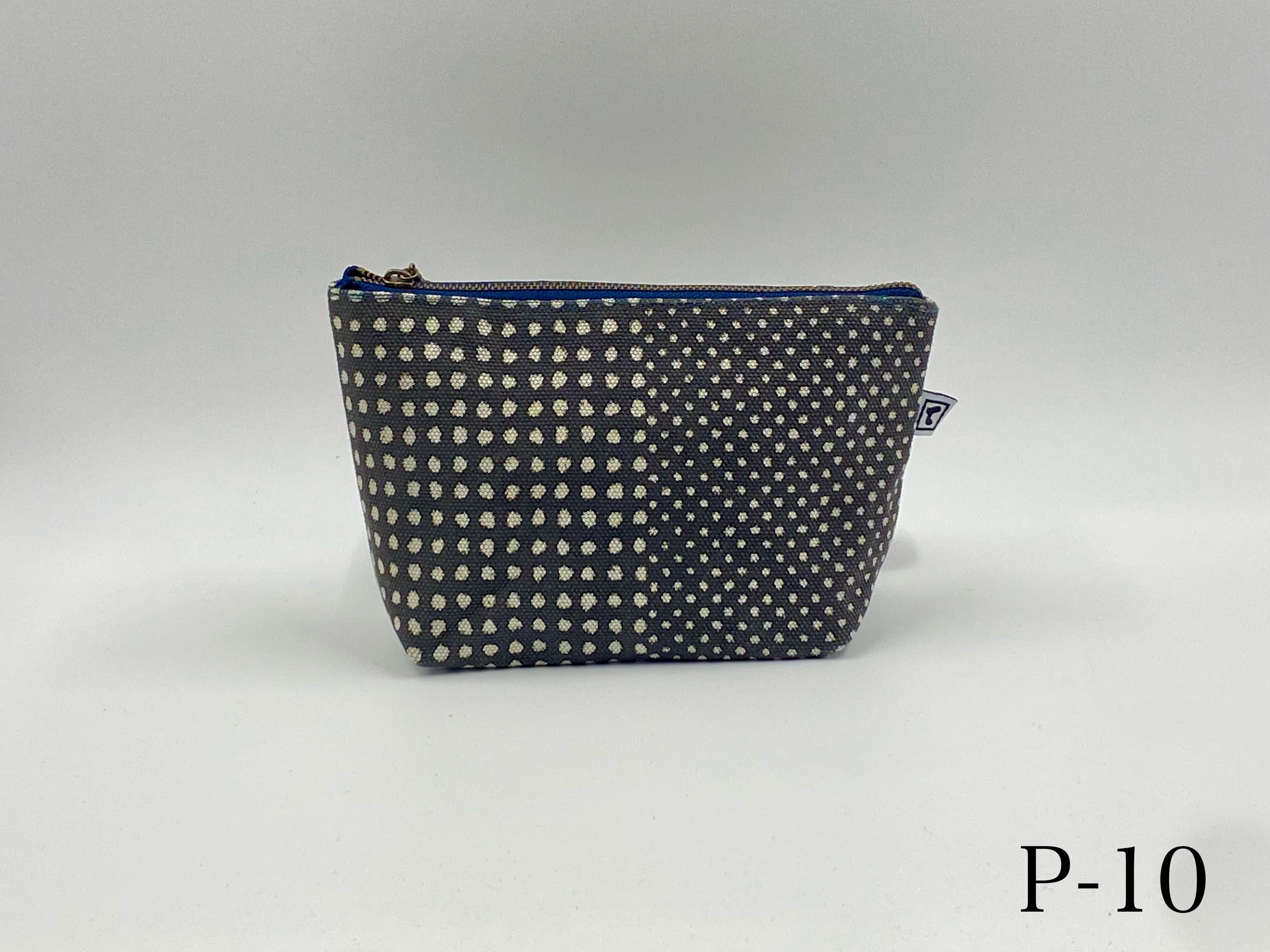 藍染・松煙染 ポーチ | 黒羽藍染紺屋