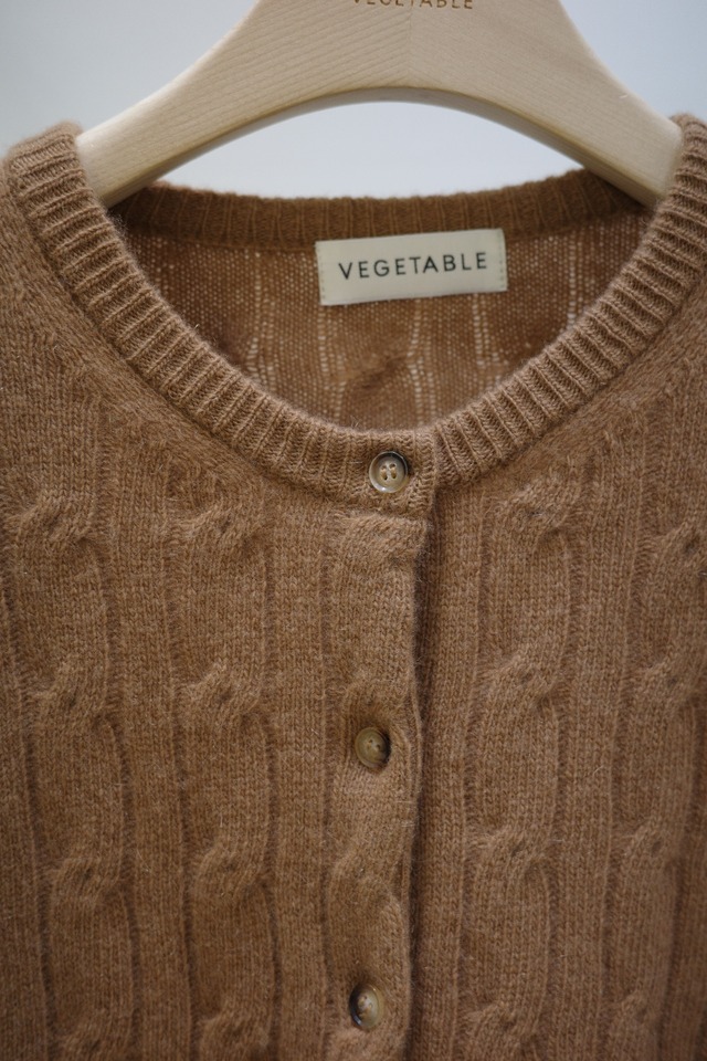 (予約) vegetable / Pinot twist cardigan 2color