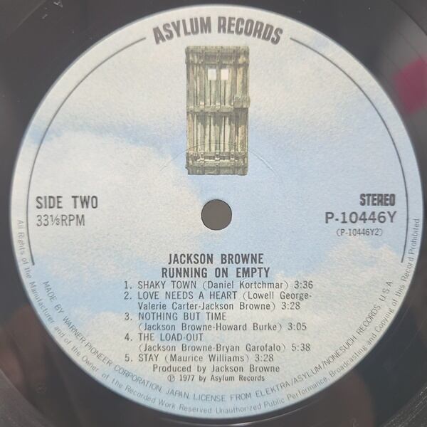 Jackson Browne / Running On Empty [P-10446Y] - 画像4