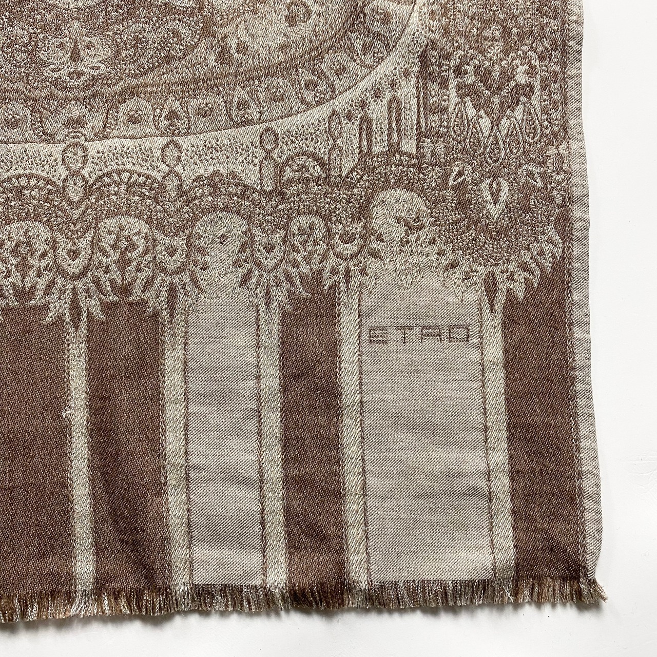 ETRO cashmere brend arabesque pattern scarf