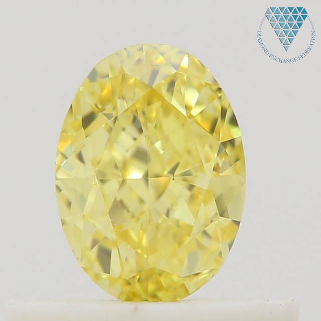 0.5 ct FANCY INTENSE  YELLOW VS1 OVAL GIA 天然  ダイヤモンド ルース