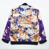 【BJK-M003】Lsize再構築リバーシブル着物ボンバー KIMONO REVERSIBLE BOMBER JACKET