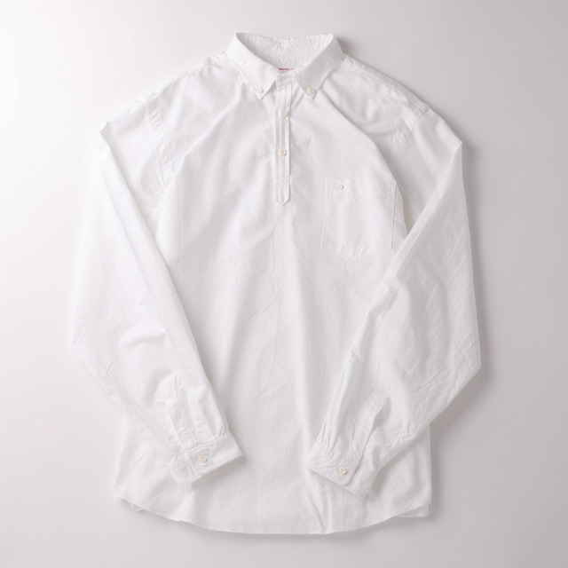 【新品】SUNSHINE＋CLOUD MINTENS限定品 SLIP ON OXFORD SHIRTS BIG SIZE Made in JAPAN／ サンシャインクラウド スリップオン オックスフォードシャツ ホワイト 日本製 サイズ5 (XXL)