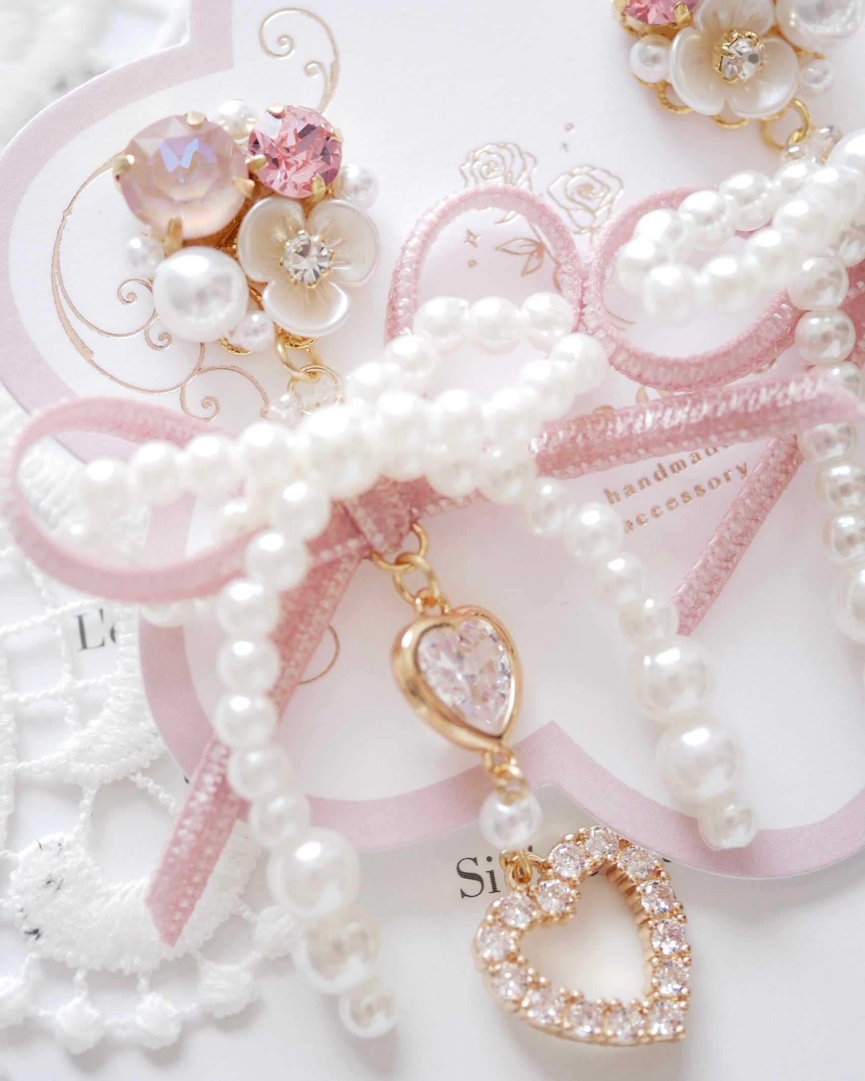 天然ダイヤモンド&天然ルビー おリボン ピアス pp2538_mb3.jpg