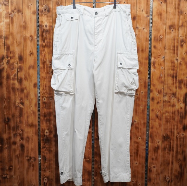 ralphlauren カーゴパンツ レアカラー W38L32/ラルフローレン 白 M-47タイプ