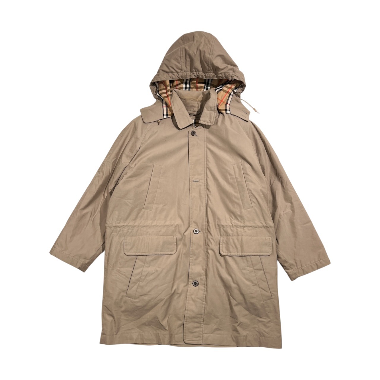 90s Burberrys バーバリー ダウンライナー フード付き コート S /ベージュ系 メンズ ヴィンテージ