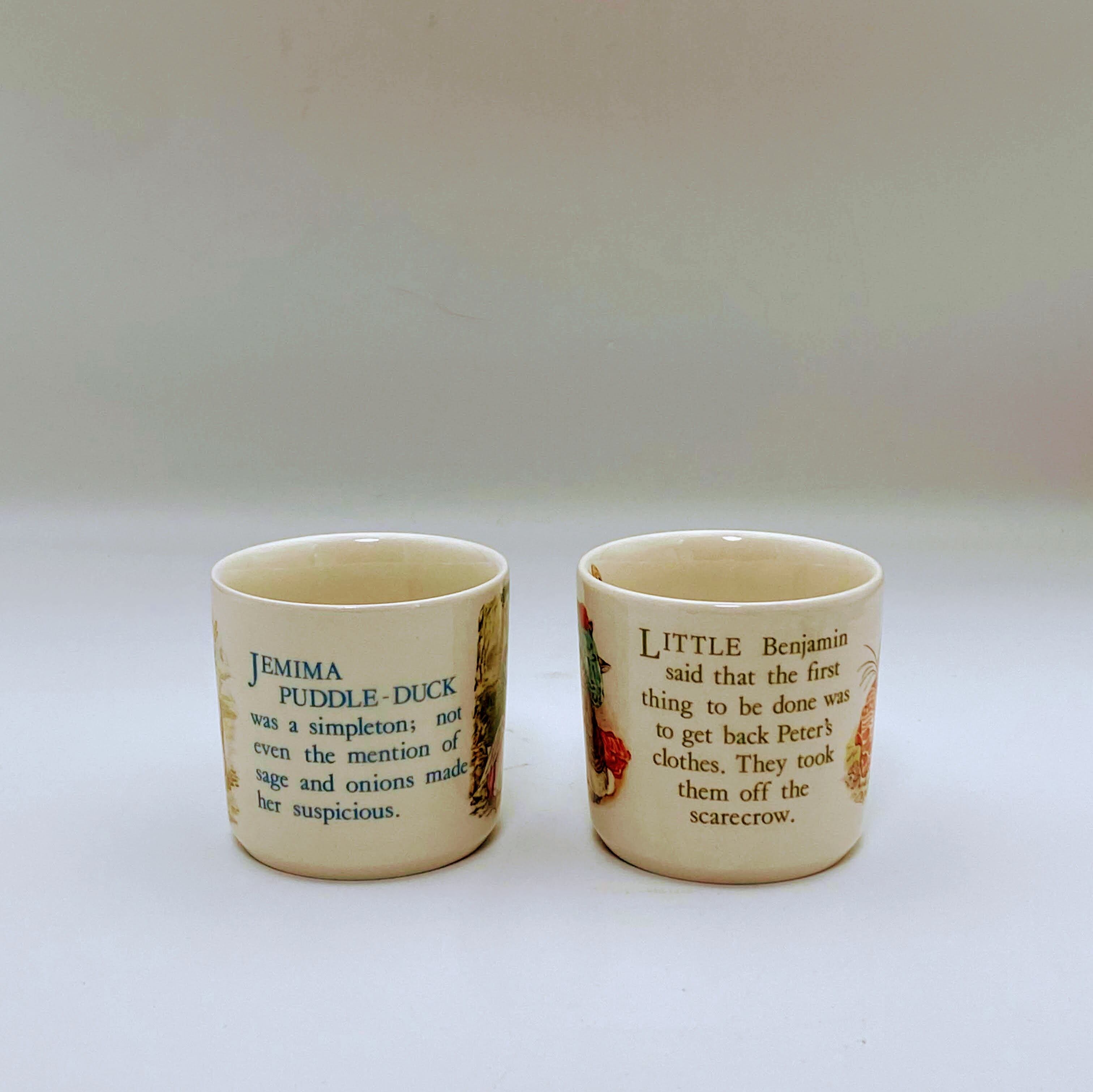 ウェッジウッド ピーターラビット 旧刻印 マグカップセット