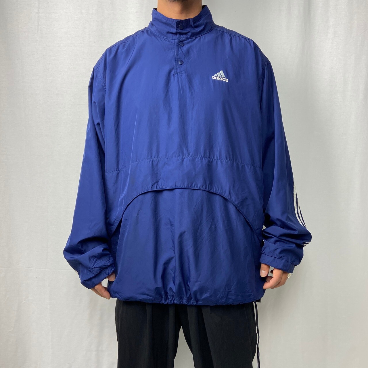 90年代 adidas アディダス ポリエステル プルオーバージャケット 