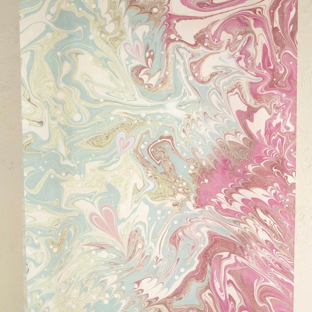 「雨のあと」❤︎本墨流し柄〜セオアルファ 浴衣・夏着物・単衣