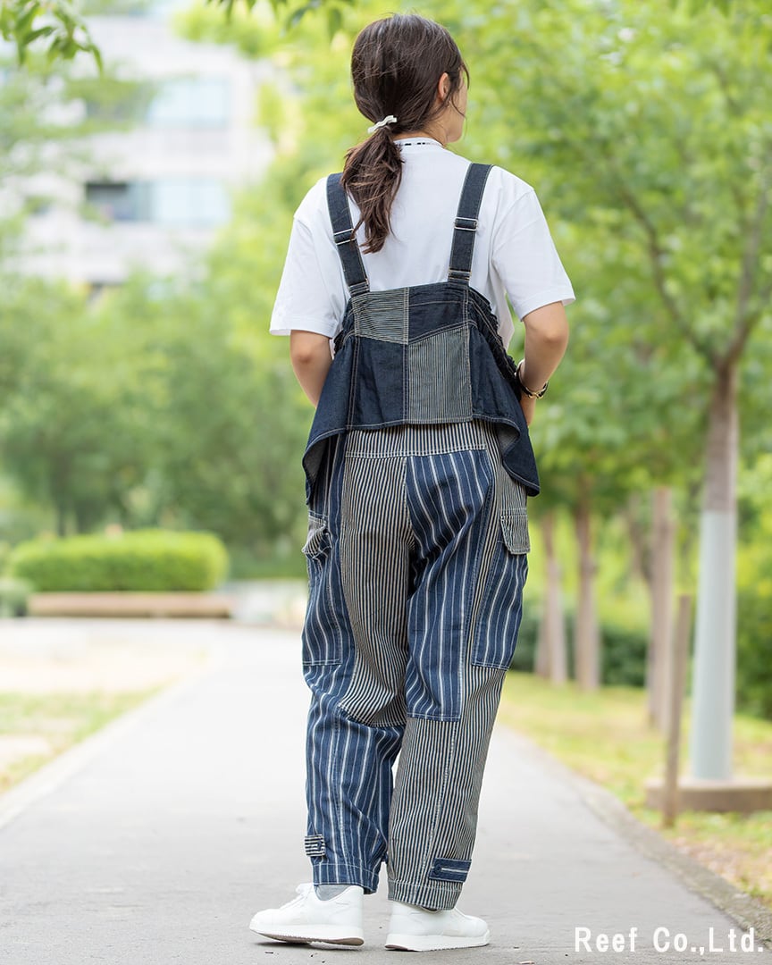 パネルHICKORYデニムビスチェ】 ST-226014 Brand：mililopiulu | Reef