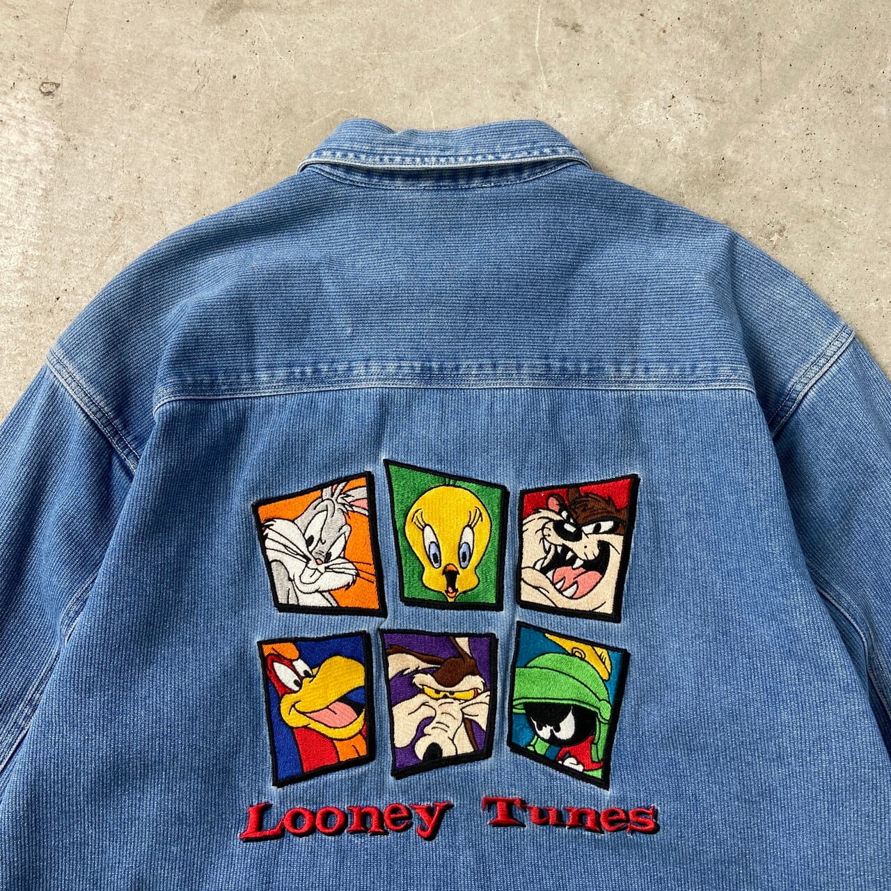 ルーニーテューンズ　ディズニー　デニム　90s 古着 90年代 Warner Bros. Studio Store LOONEY TUNES ルーニーテューンズ