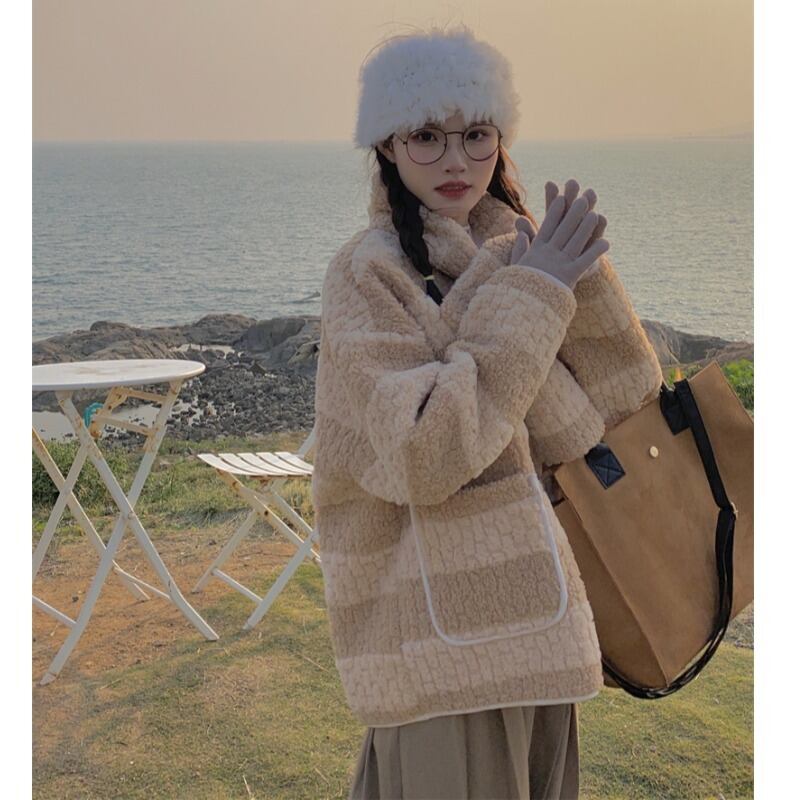 ウールベルベットジャケット レディースウィンター コットン 冬物 萌量不足32276067826