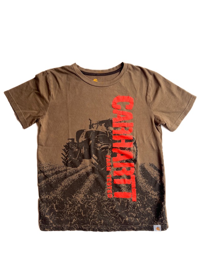 【150-160cm】USED カーハート Tシャツ【10175】※