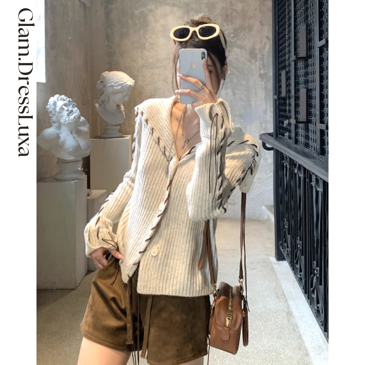 Knit Ribbon Cardigan_T1568