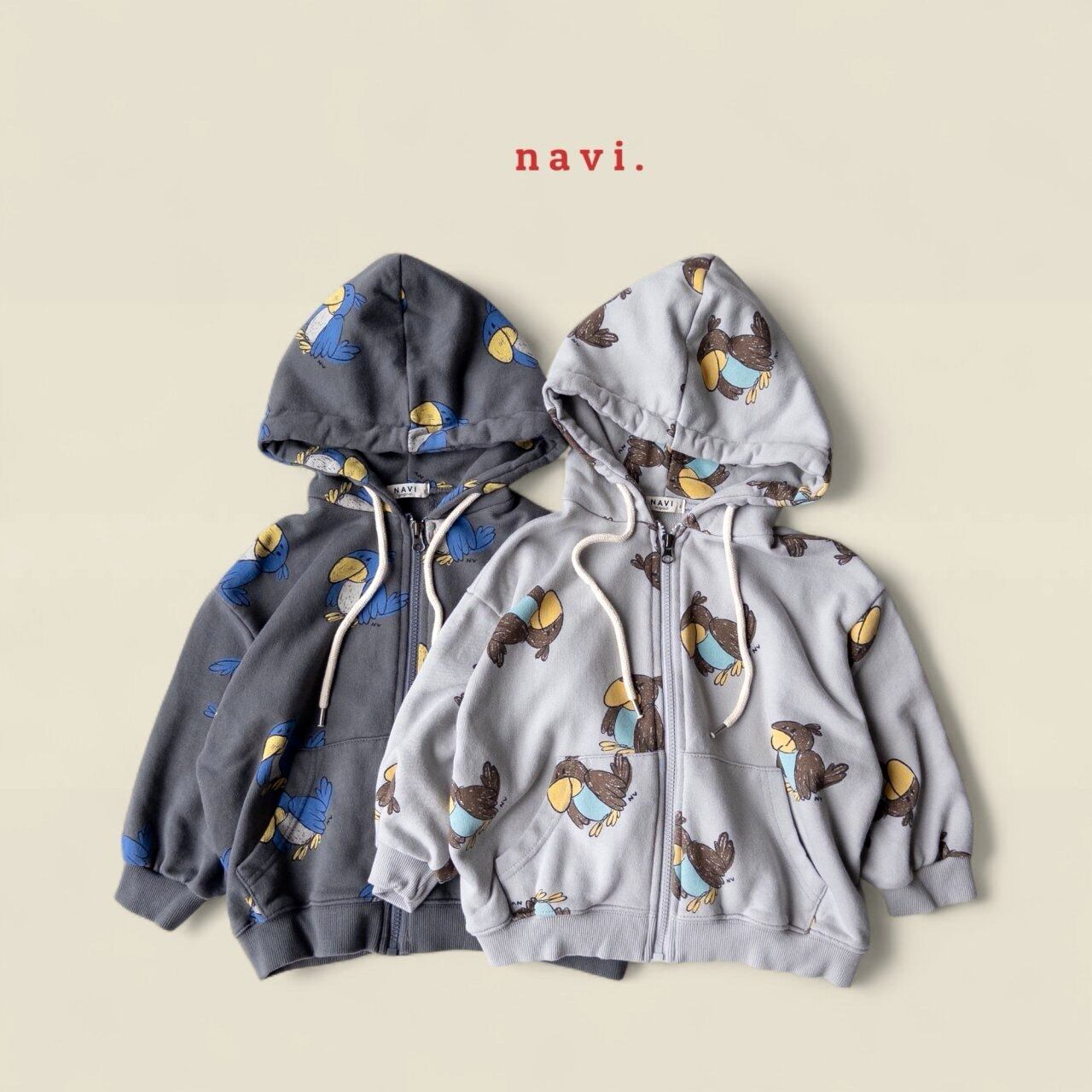 «Sold out»«ジュニアサイズあり»«navi» バードパーカー 2colors