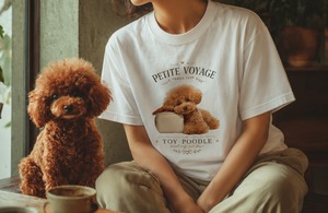 Apricot Poodle Travel Bag Tee