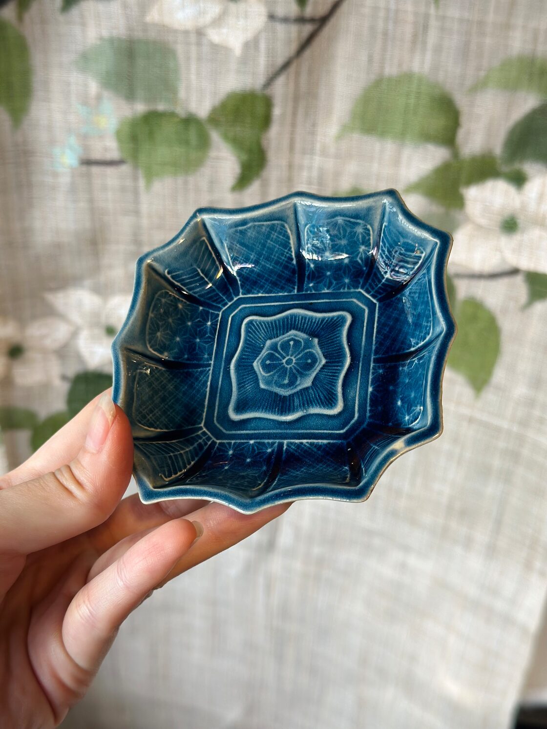 再入荷】珉平焼 十二角 瑠璃釉小皿 | Pay ID