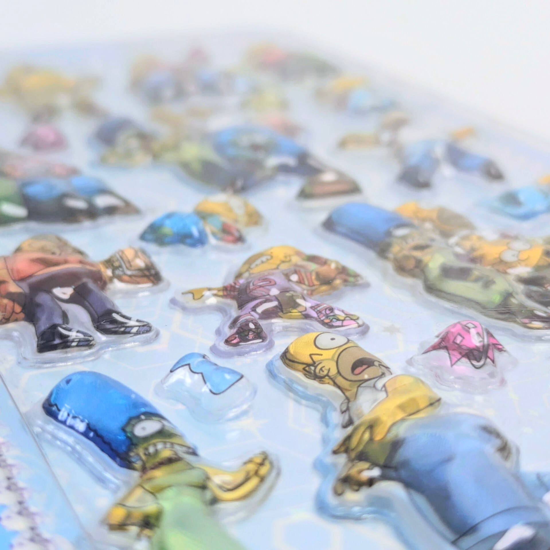 ⚡️Korea exclusive(韓国限定)⚡️【 The Simpsons / シンプソンズ 】3Dクリスタルステッカー ver.2 / ぷくぷく?シール / STICKER(ステッカー) / 立体ステッカー 〚アメリカン雑貨 アメトイ〛