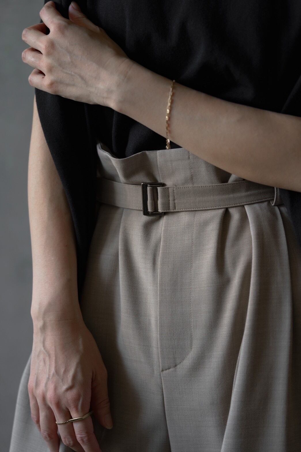 size less pants (LATTE) 10月下旬発送予定 | roughlow