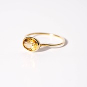 【16号】シトリン リング(プチ)