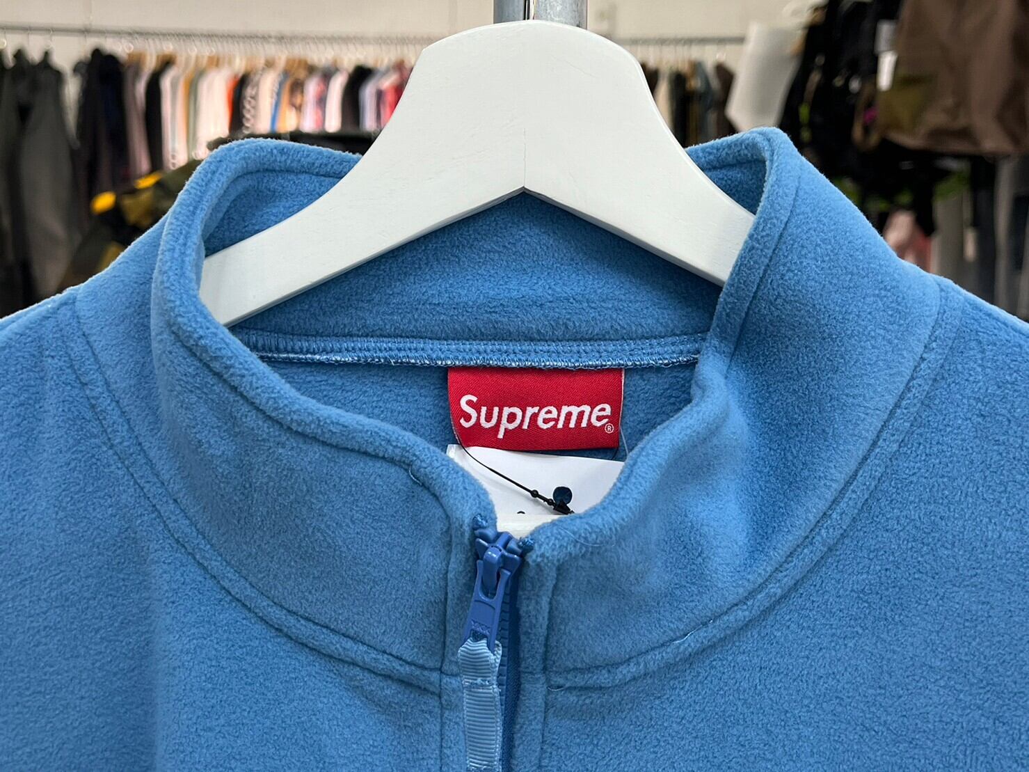Supreme 22AW POLARTEC ZIP JACKET DUSTY TEAL XL 13504 | BRAND