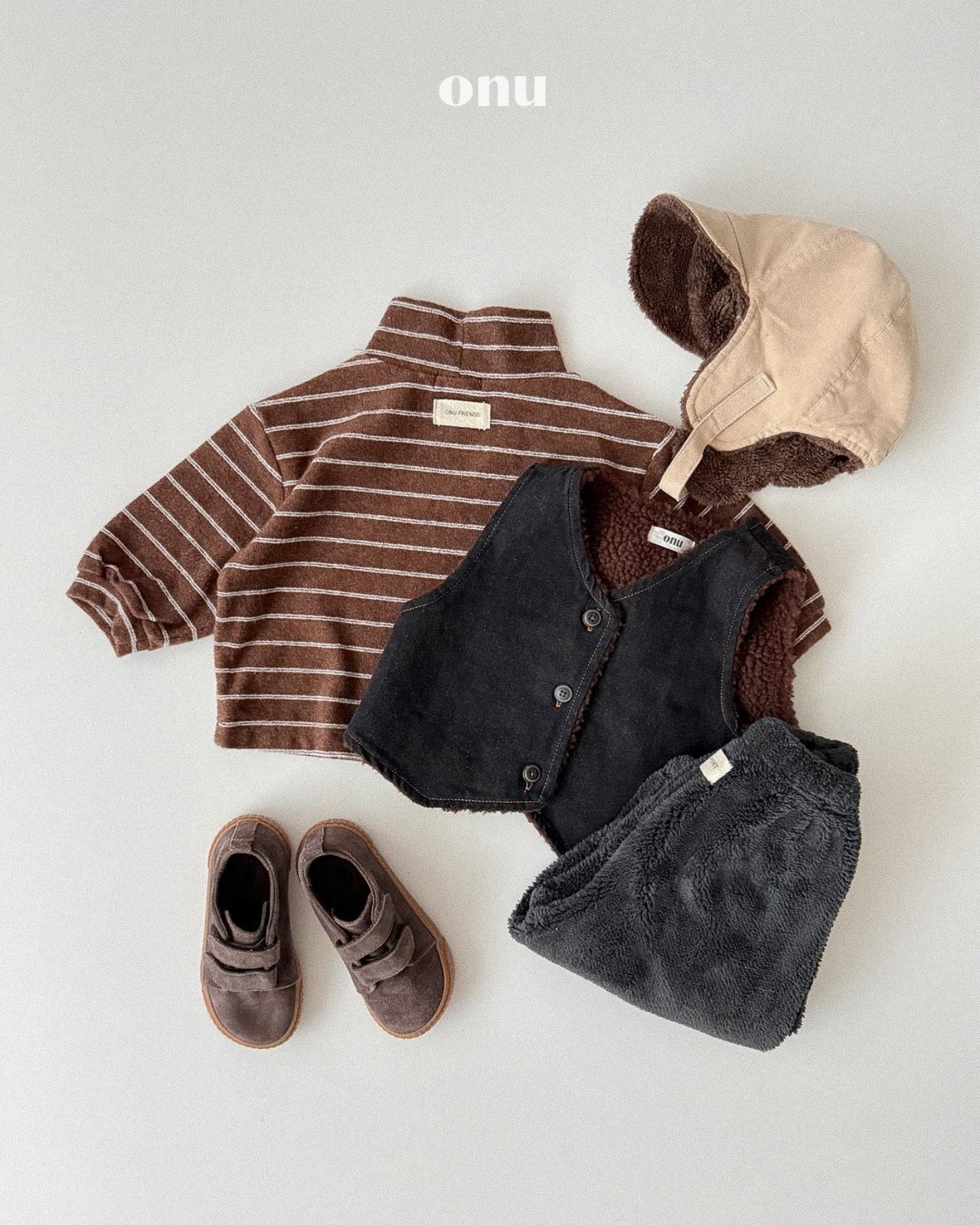 ONU［取寄］dumble denim vest 26winter