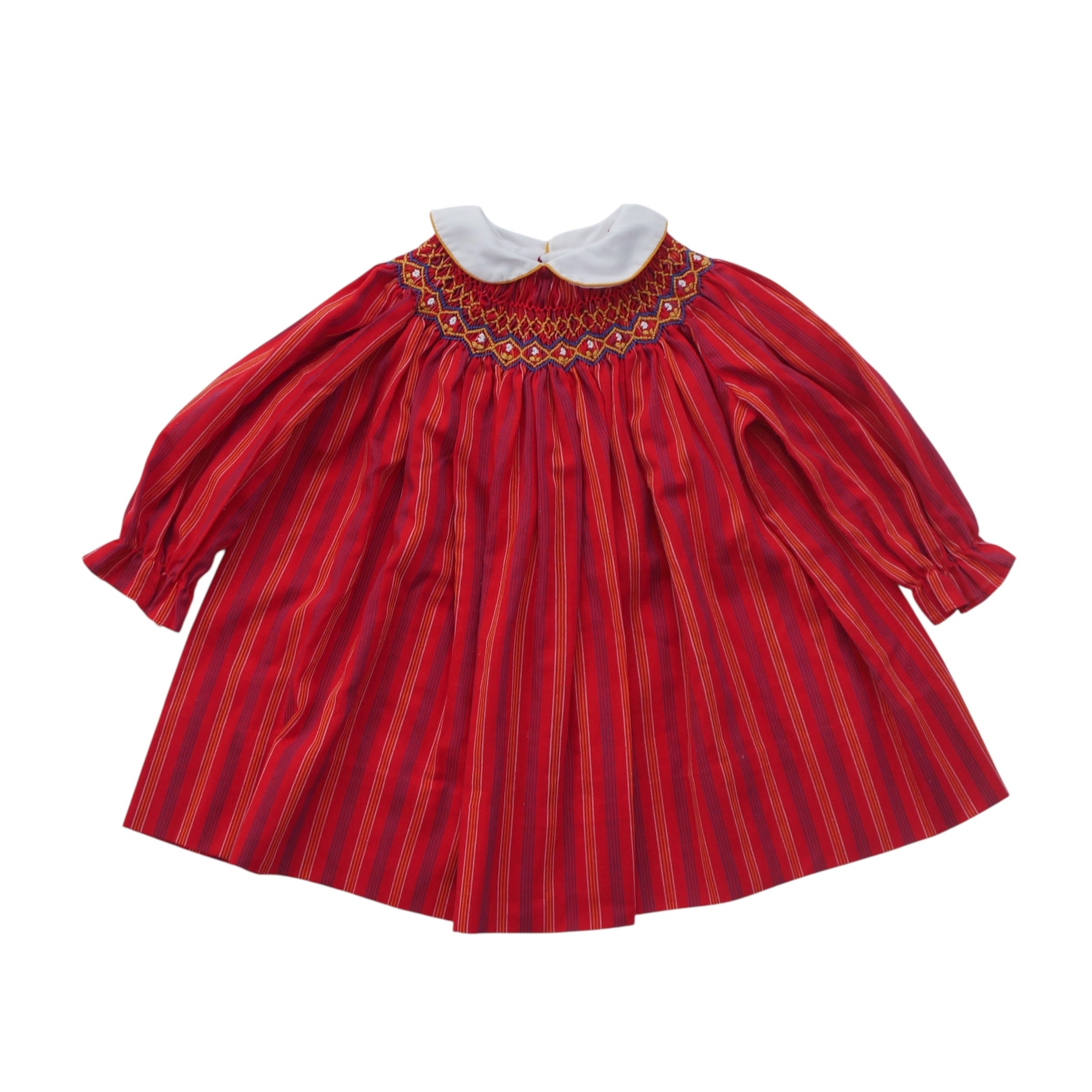 Vintage | Smocked stripe dress