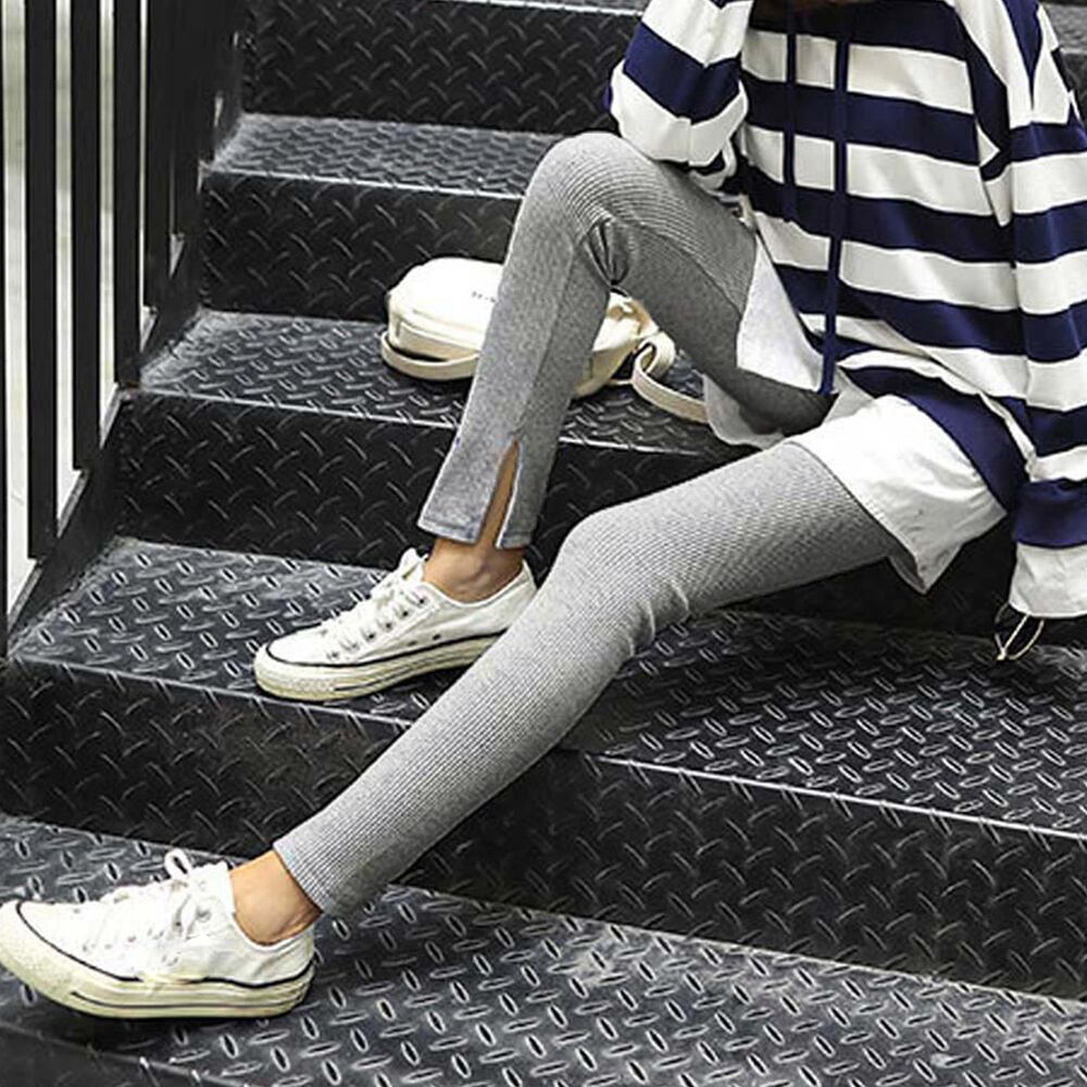 レギンス パンツ レディース きれいめ おしゃれ 大人 かわいい スリット ストレッチ シンプル カジュアル ジム ヨガ スポーツ ダンス 大人可愛い 大人女子