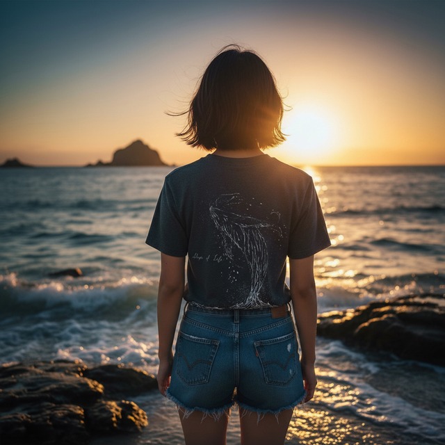 Shape of Life-Tシャツ(ヘザーブラック)