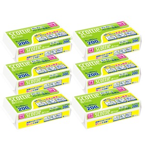 【新着特価】キッチンペーパー 400枚(200組) 6個 スコッティ サッとサッと (まとめ買い)