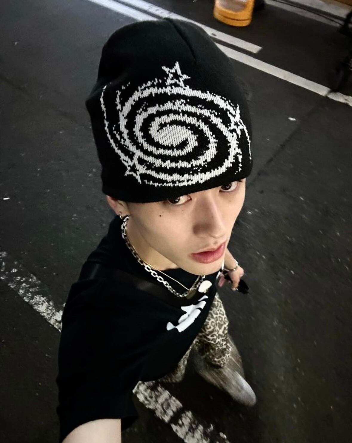 Shhh Swirl Beanie (Black & White) | Pay ID