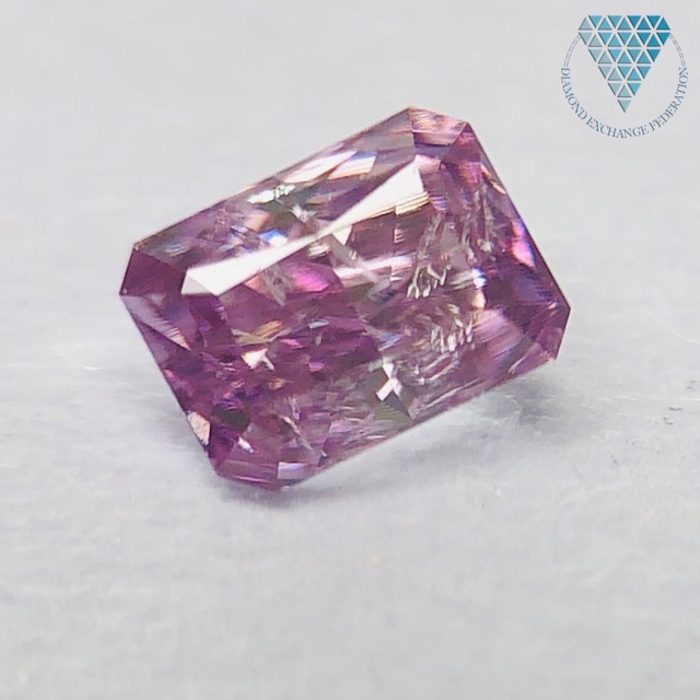 0.15 ct FANCY DEEP  PURPLE-PINK  RADIANT GIA 天然  ダイヤモンド ルース