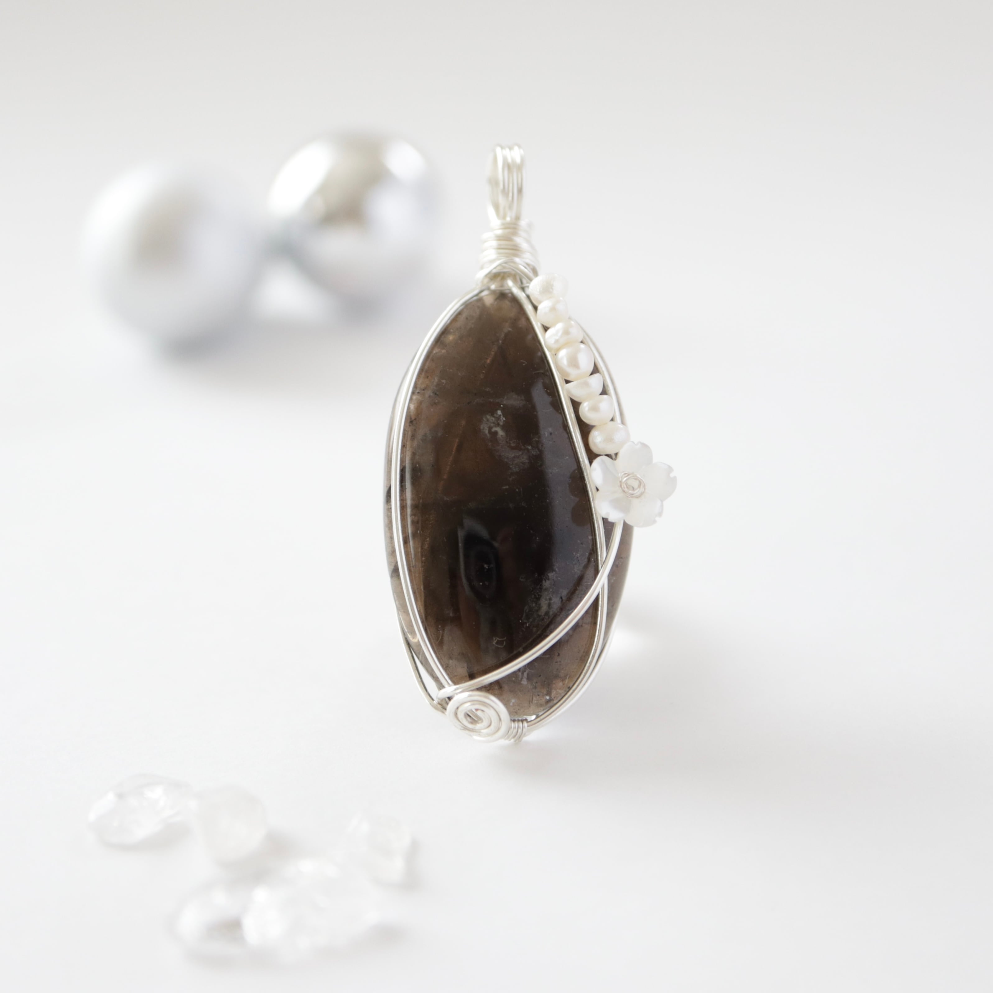 【1点もの】黒平鉱山 黒水晶《静謐の護り》|国産天然石アクセサリー