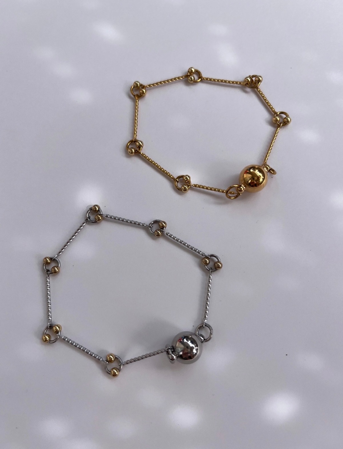 Magnet Chain Set ring chain magnet bracelet#160 | SAN20418