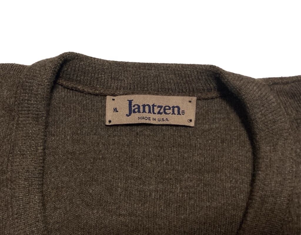 80s　Jantzen　Vネック　ニット　ジャンセン