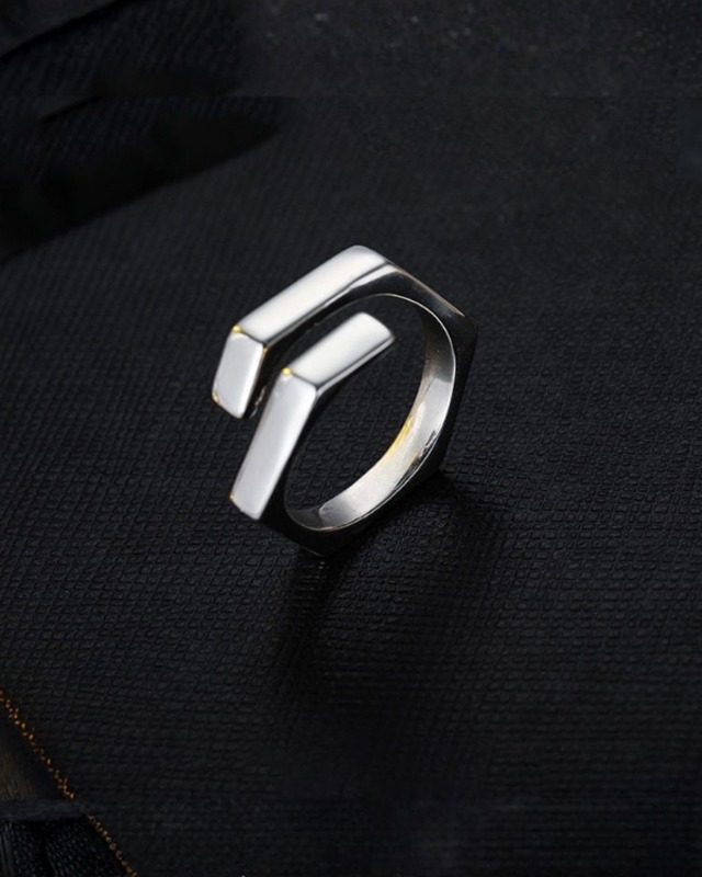 Open Edge Metal Ring［A0422］