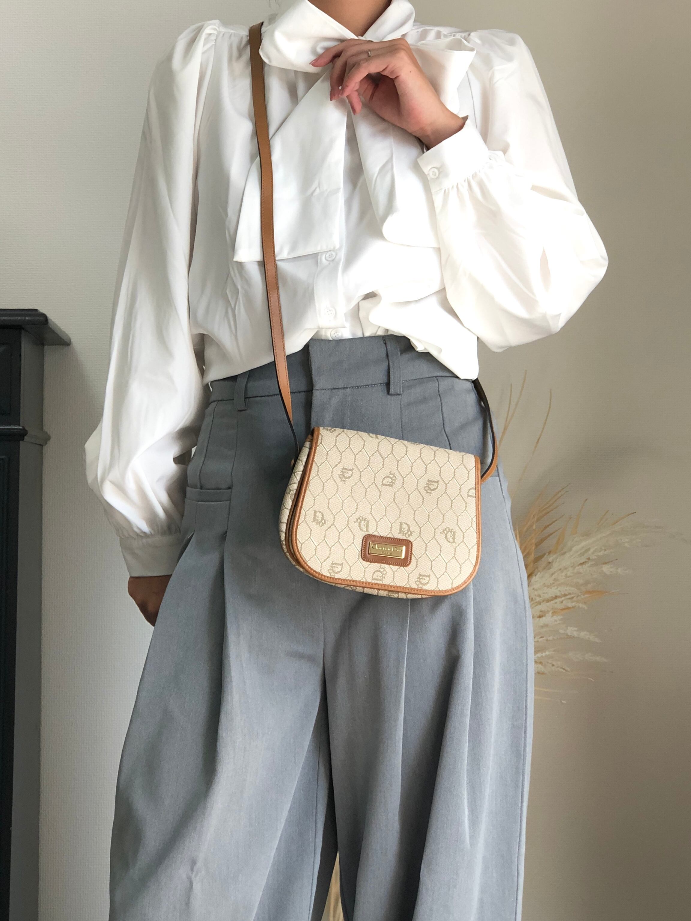 Christian Dior クリスチャン ディオール ハニカム柄 ショルダーバッグ