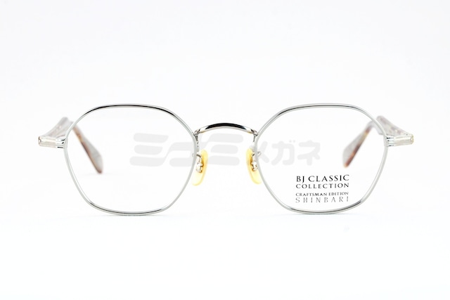 BJ CLASSIC メガネ SHINBARI SH-PM140 C-2 ヘキサゴン チタン クラシカル ヴィンテージ 芯張り BJクラシック シンバリ 鯖江 日本製 正規品-2枚目