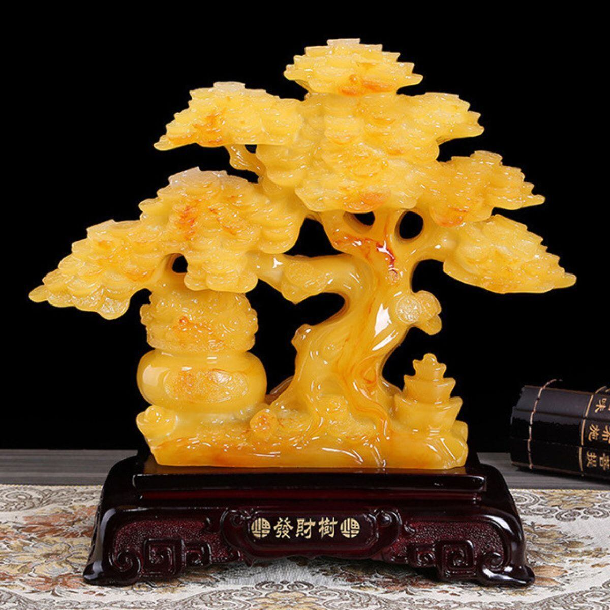 特大黄金木招財樹 特大黄金木 招財樹 金のなる木 黄水晶 風水アイテム 金運アップ