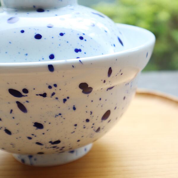 アウトレット】【まるふくオリジナル】有田焼 吹墨蓋付丼（小）100-145